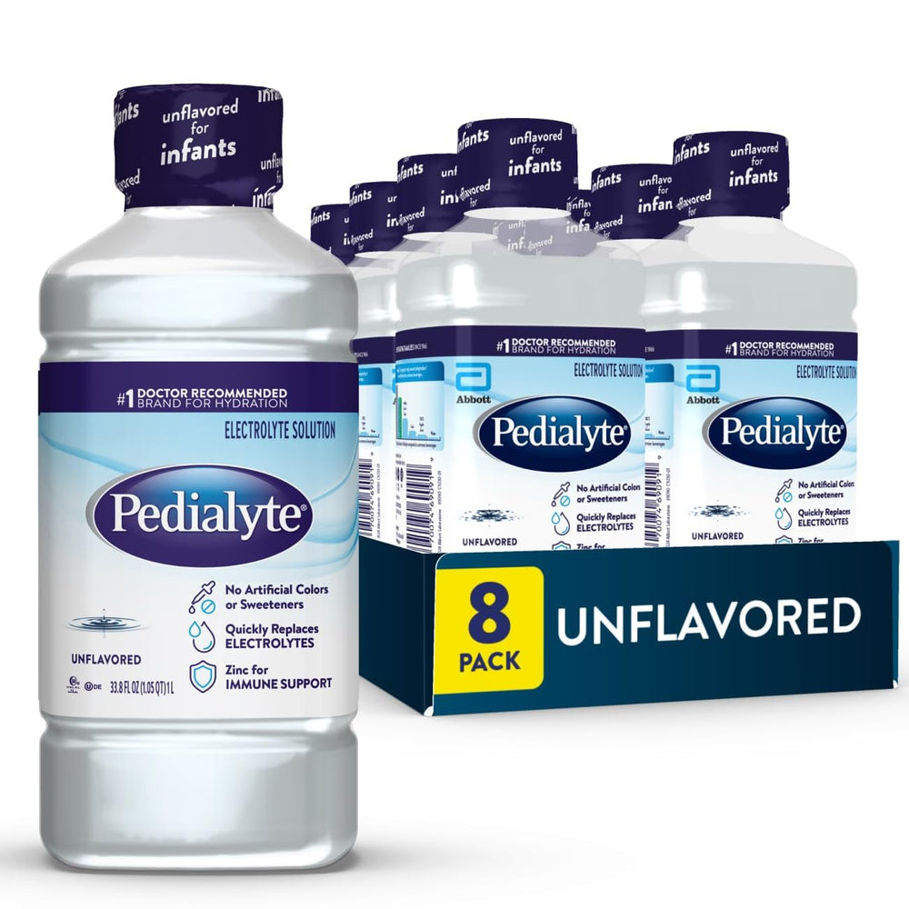Pedialyte botella 1 L al frente mostrando la marca Pedialyte y su formato práctico