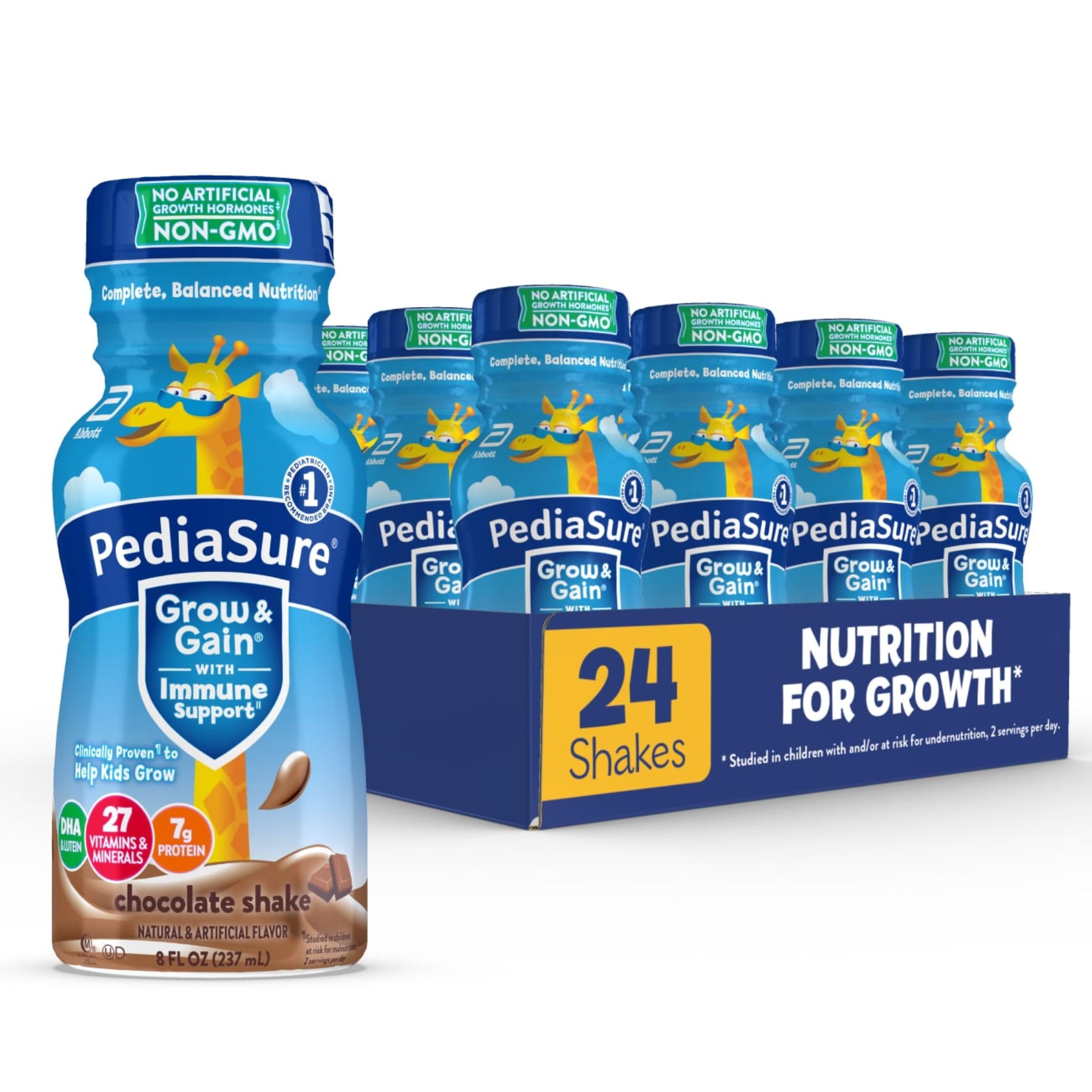 PediaSure envase frontal chocolate mostrando presentación y conveniencia