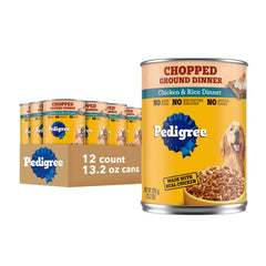 Pedigree lata frente mostrando diseño y beneficios del producto