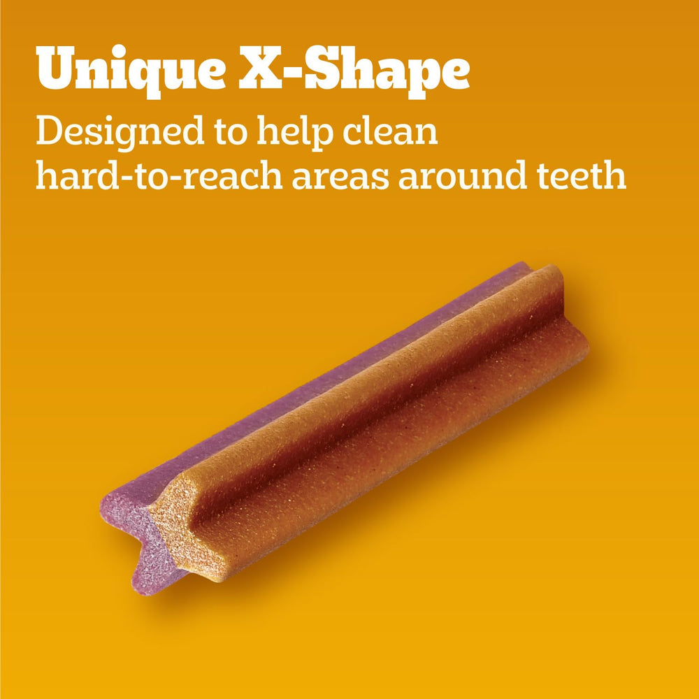 Golosina Pedigree Dentastix X-shape que facilita la limpieza mecánica