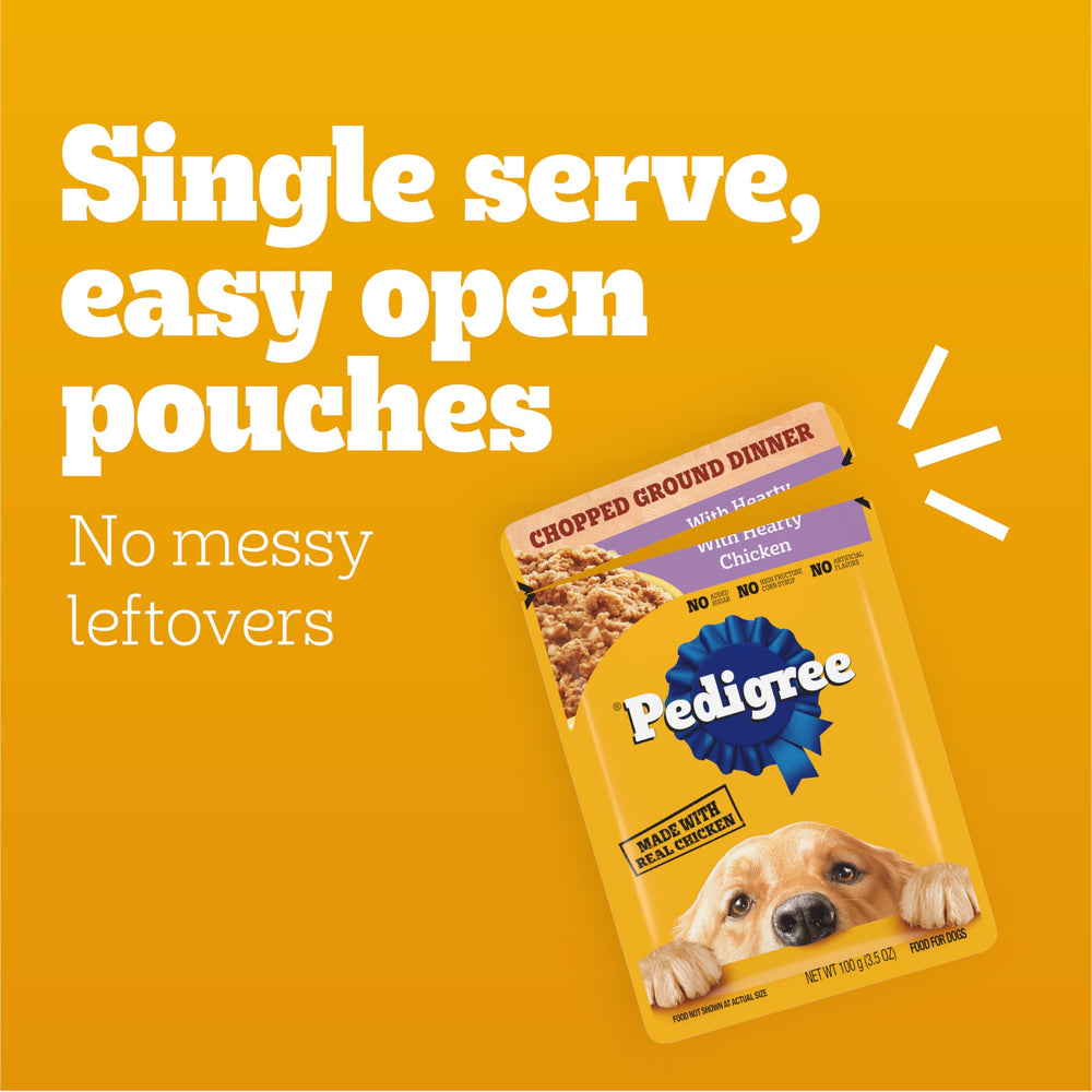Pedigree paquete con 18 sobres para almacenamiento práctico