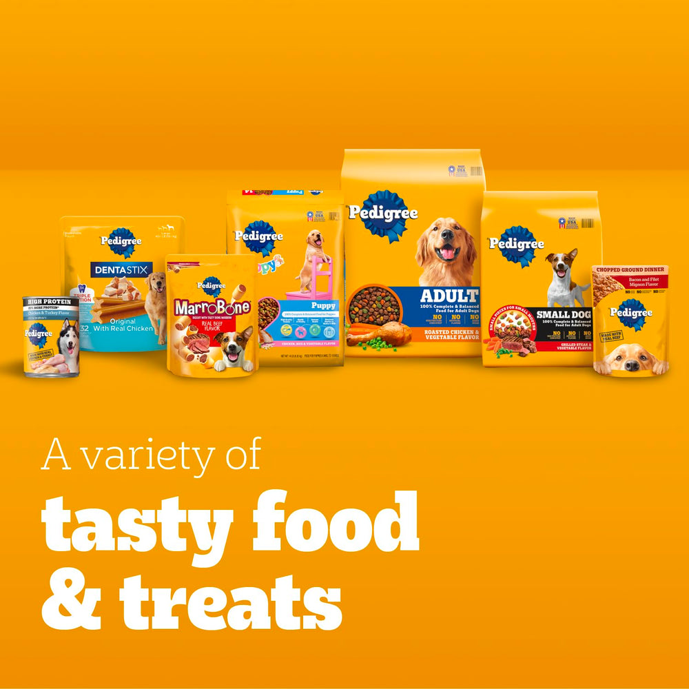 Pedigree etiqueta nutricional destacando vitaminas y minerales