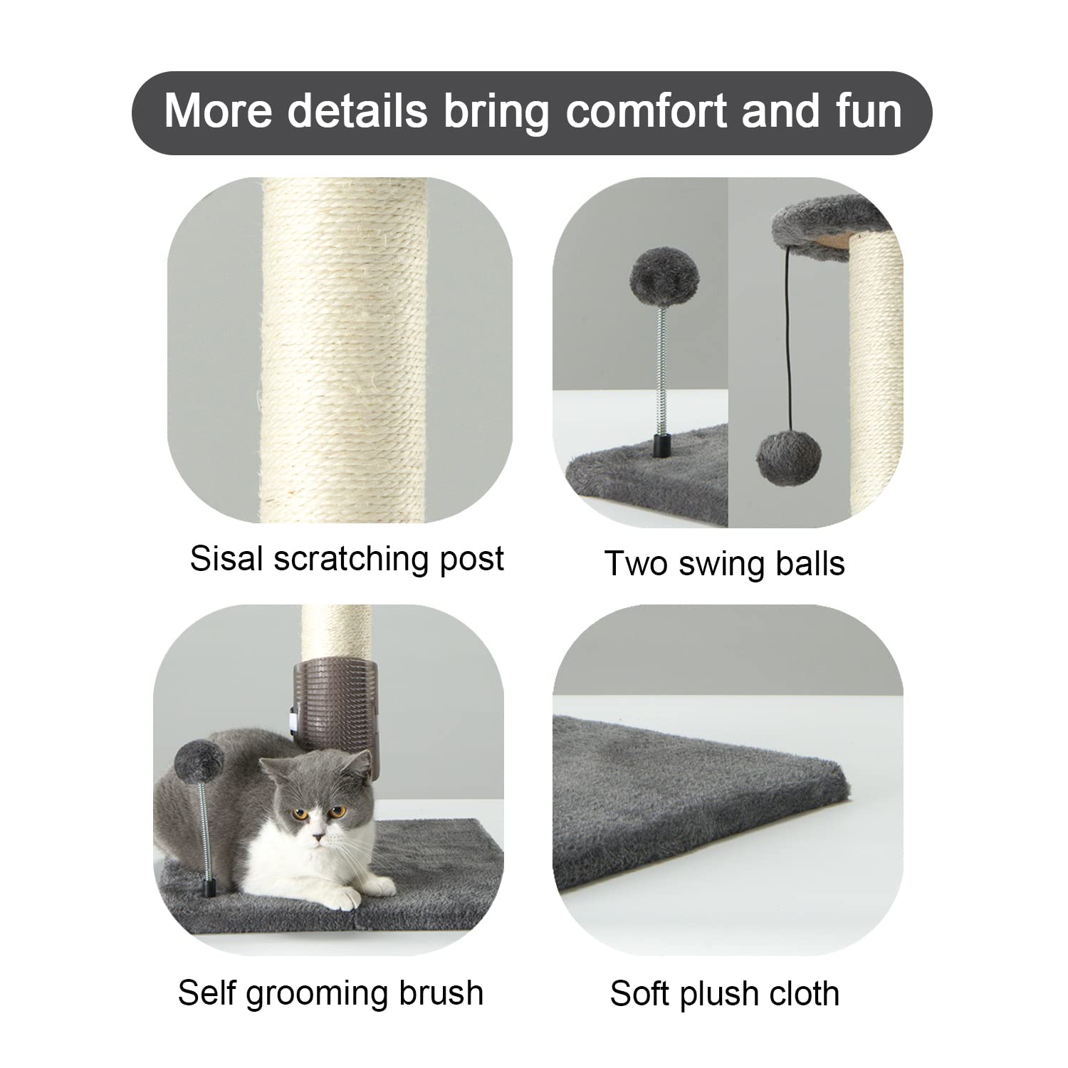 PEEKAB textura sisal de cerca que protege muebles y uñas