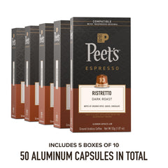 Peet's Coffee cápsula en mano para mostrar compatibilidad y tamaño práctico