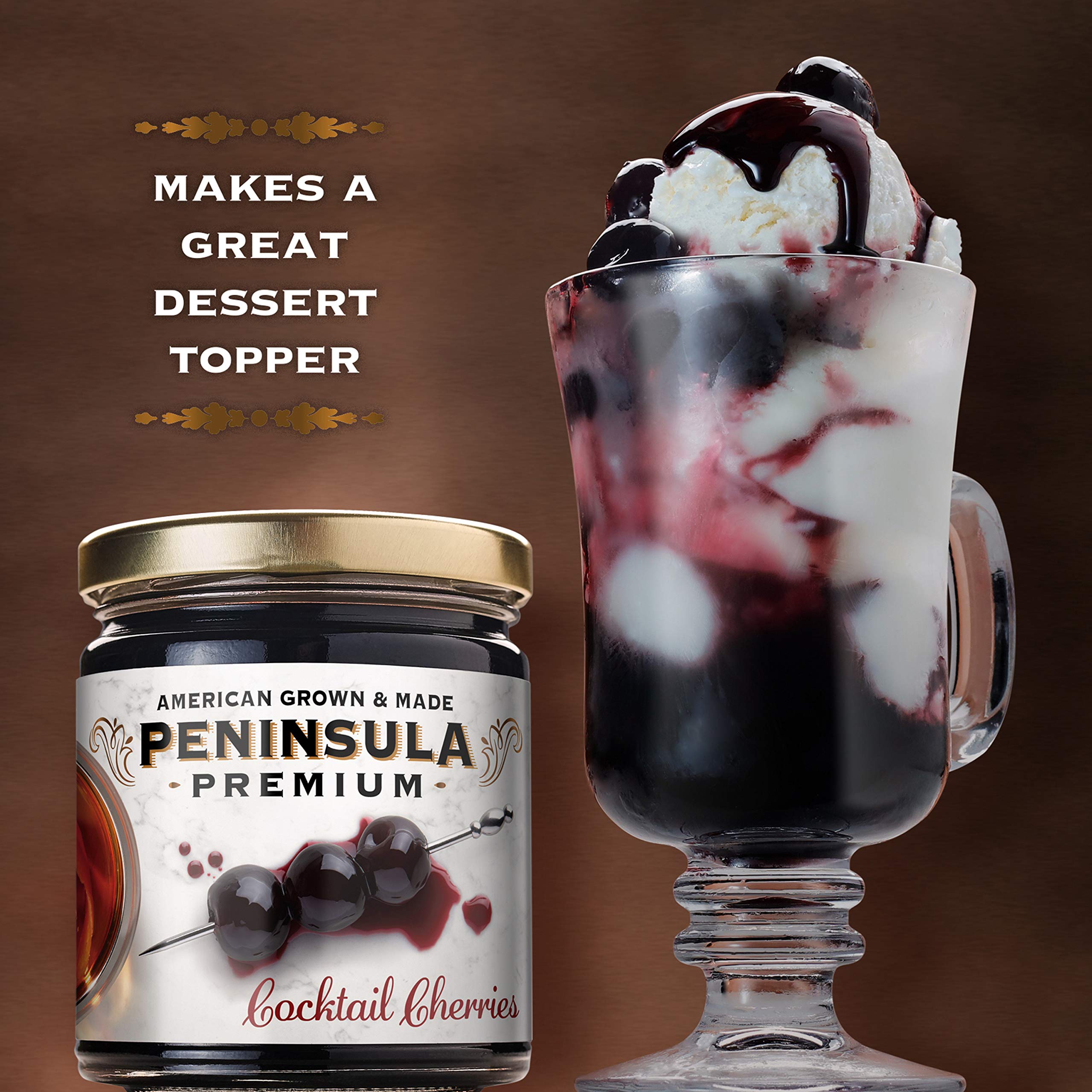 Peninsula Premium frutales y paisaje de Michigan demostrando origen