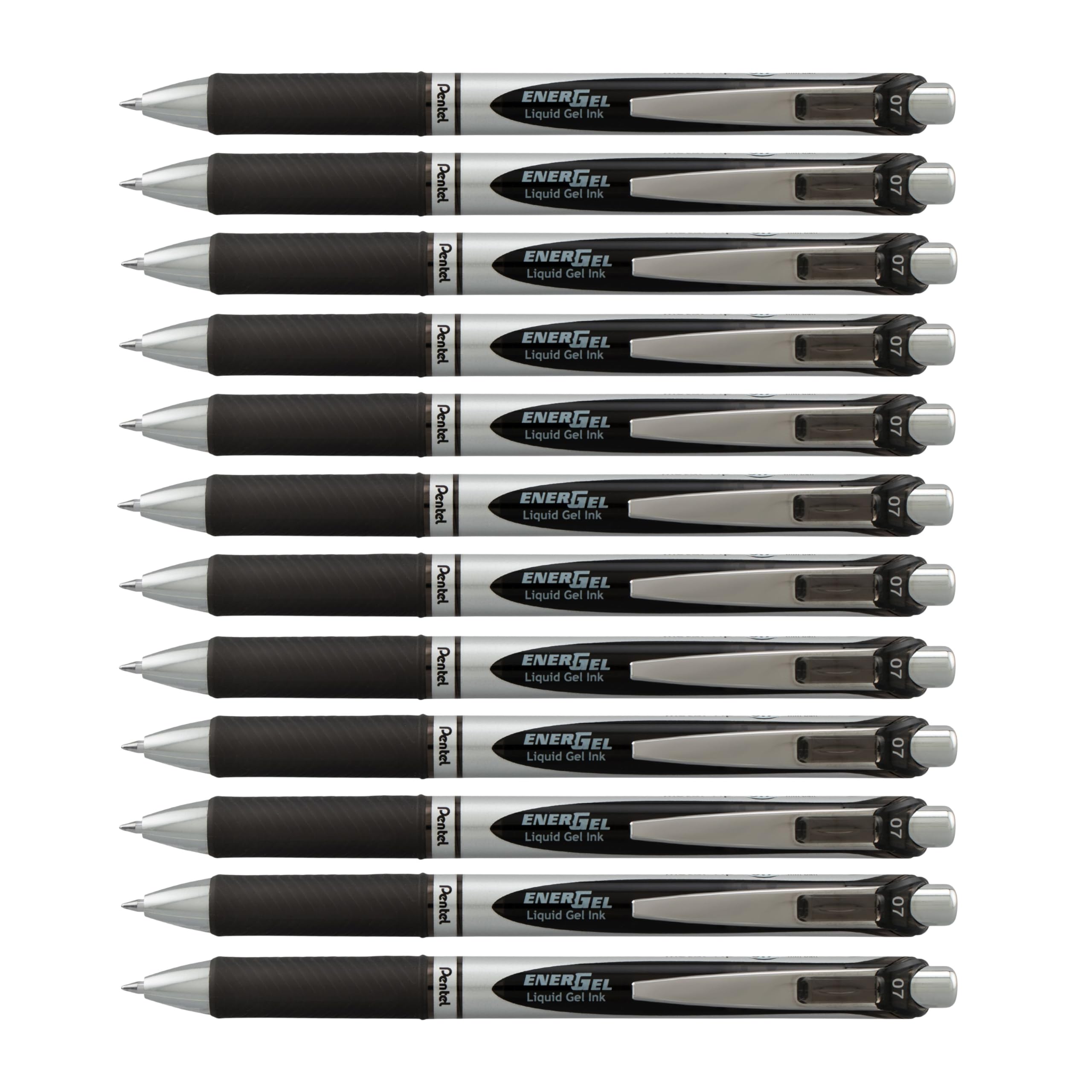 Pentel EnerGel RTX frontal mostrando diseño elegante y beneficio profesional