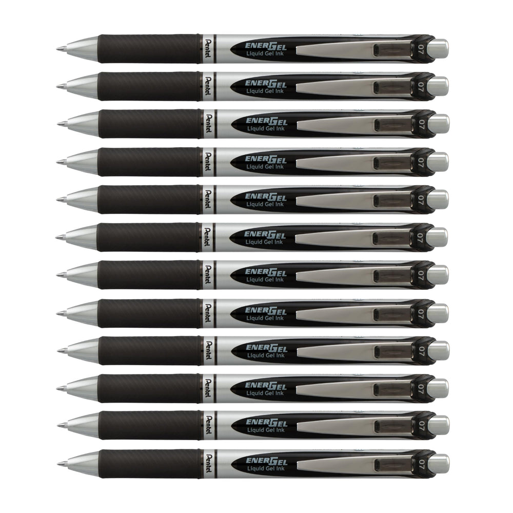 Pentel EnerGel RTX frontal mostrando diseño elegante y beneficio profesional