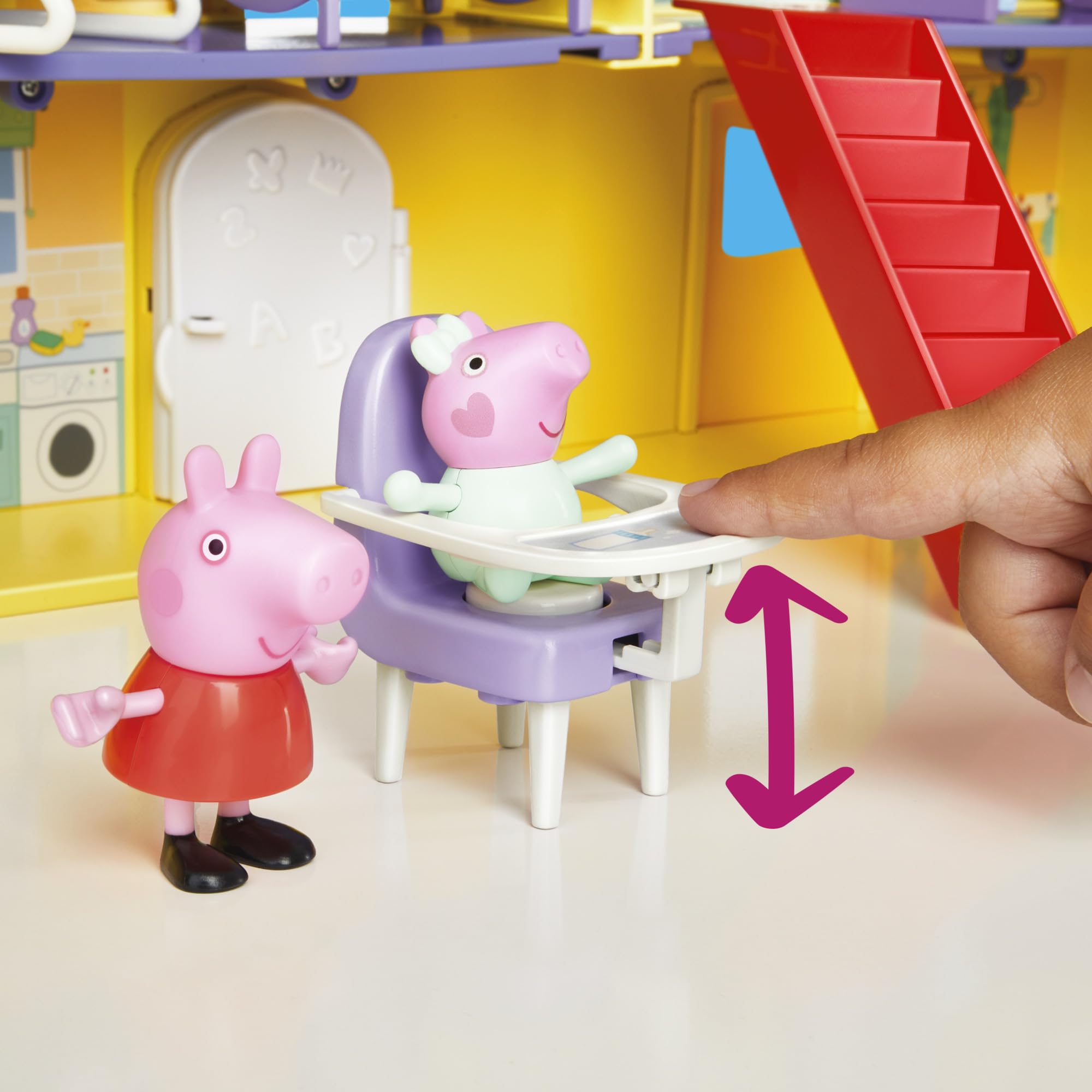 Peppa Pig cocina con nevera abierta para juego realista