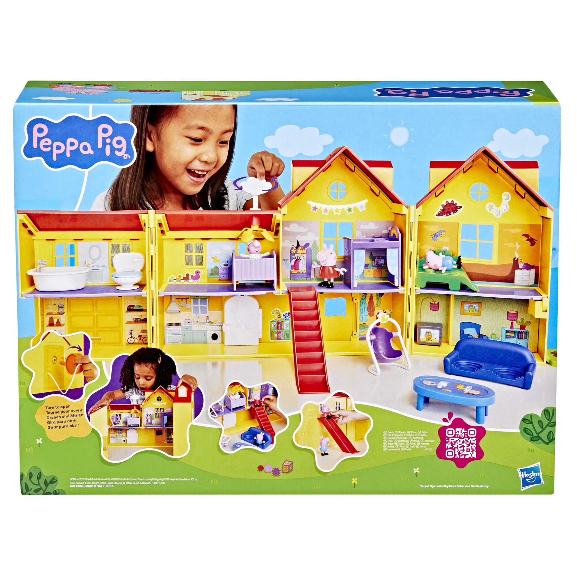 Peppa Pig detalle de habitación infantil con muebles y color