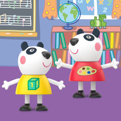 Peppa Pig Peppa en mano infantil demostrando tamaño manejable y seguro