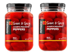 PEPPADEW vista frontal de los frascos pack 2 mostrando envase y etiqueta