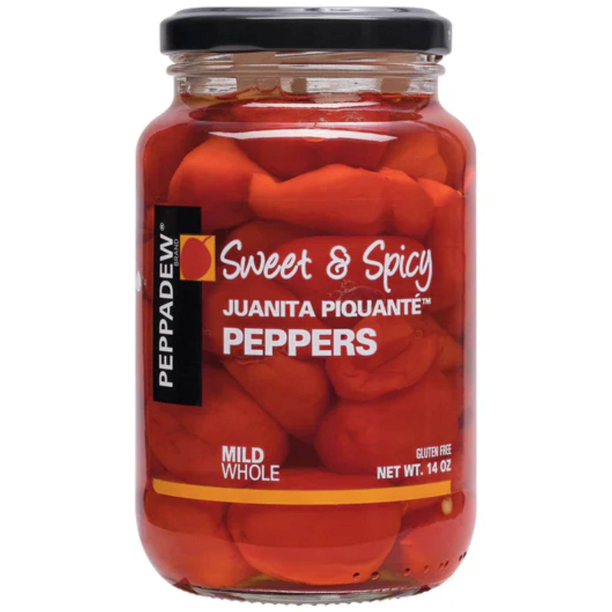 PEPPADEW primer plano de textura jugosa de pimientos para apetito