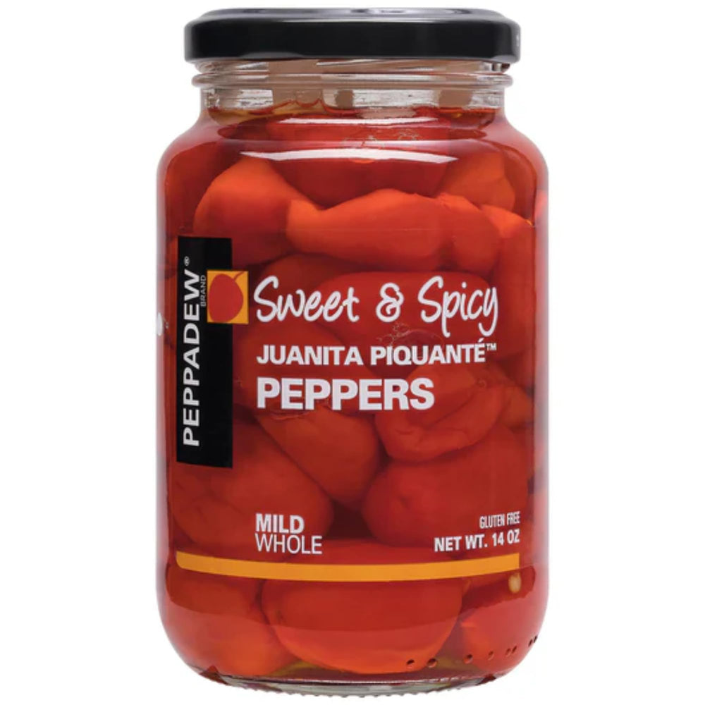 PEPPADEW primer plano de textura jugosa de pimientos para apetito