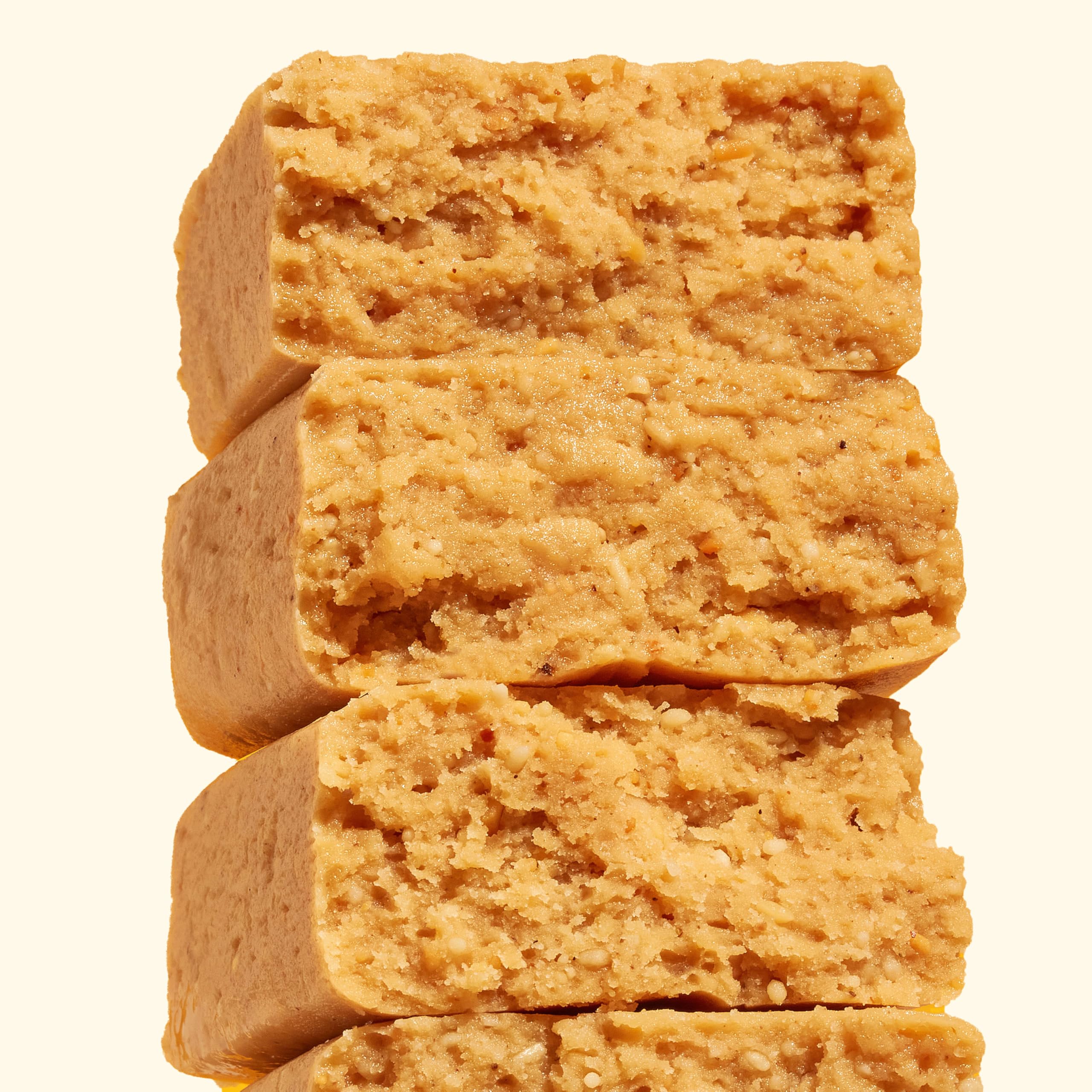 Perfect Bar textura tipo cookie dough cercana que sugiere cremosidad