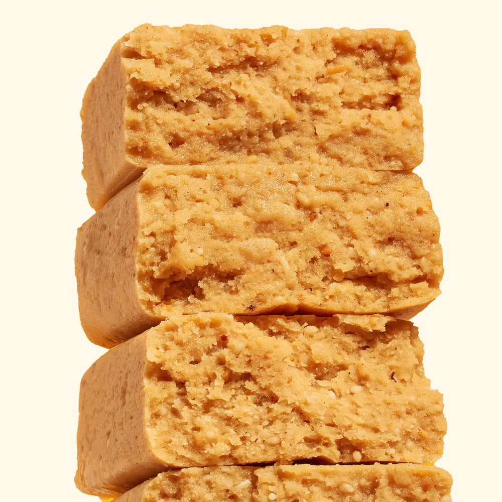 Perfect Bar textura tipo cookie dough cercana que sugiere cremosidad