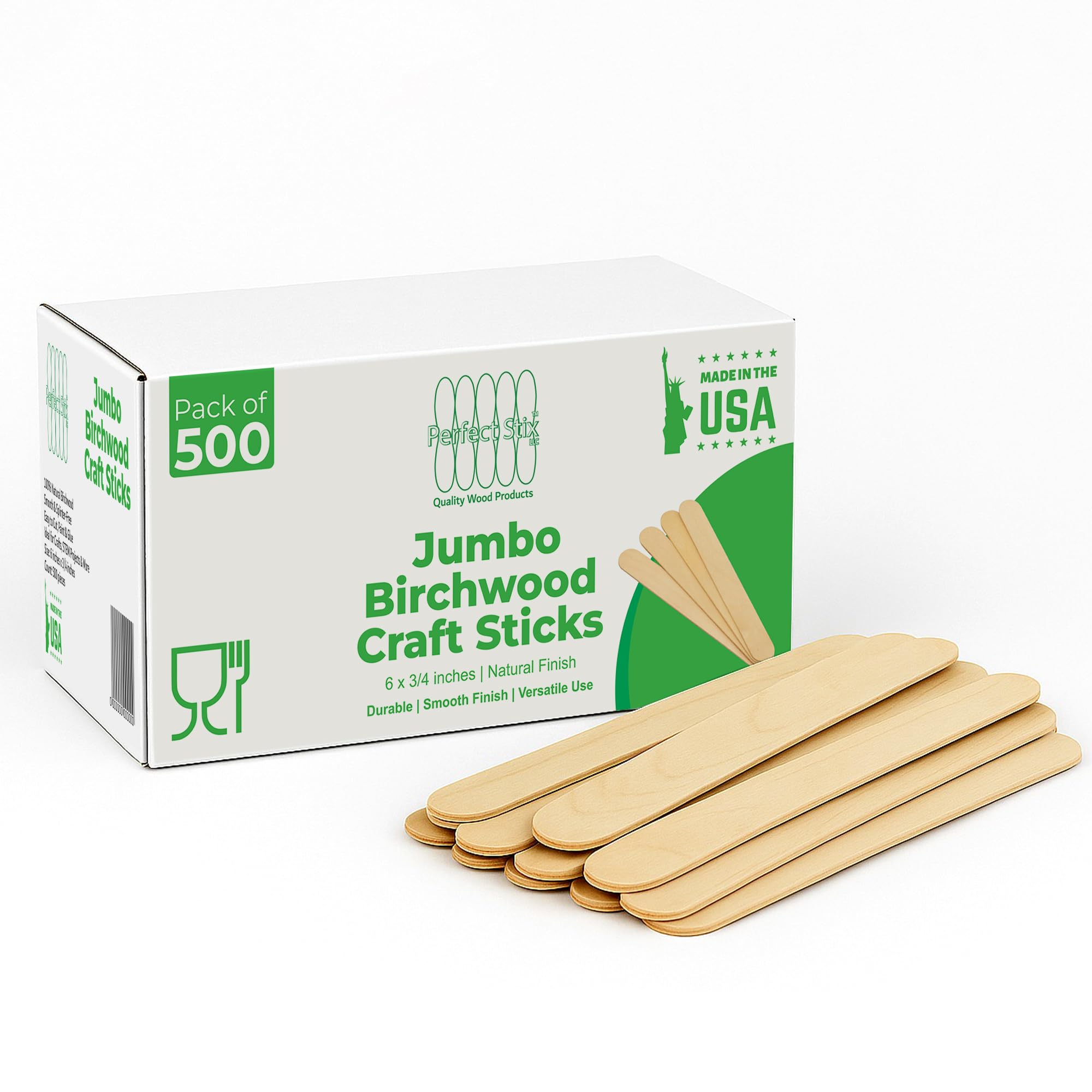 Perfect Stix frente del paquete mostrando 500 palitos, ideal para talleres