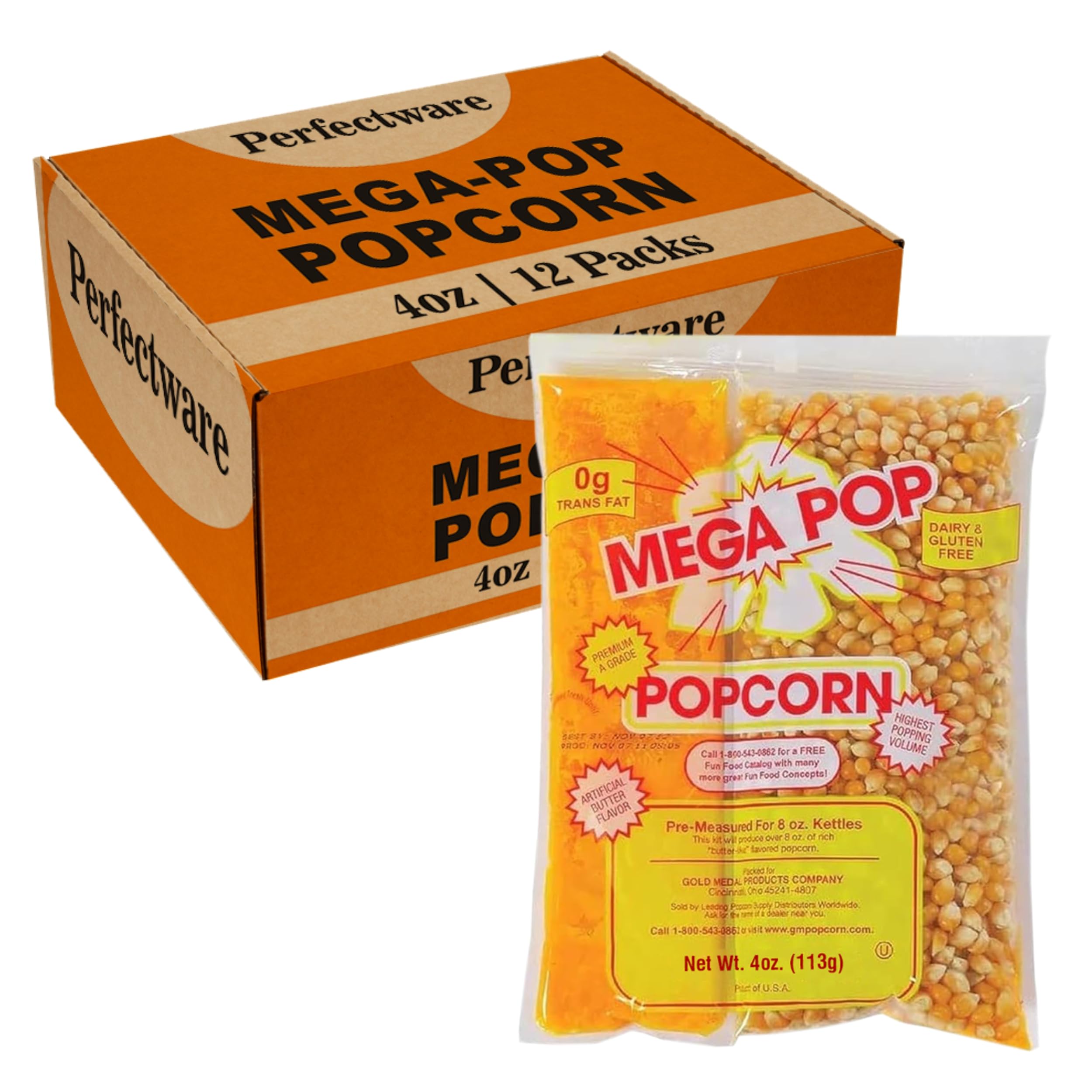 Perfectware front packaging showing 12-count case and convenience benefit