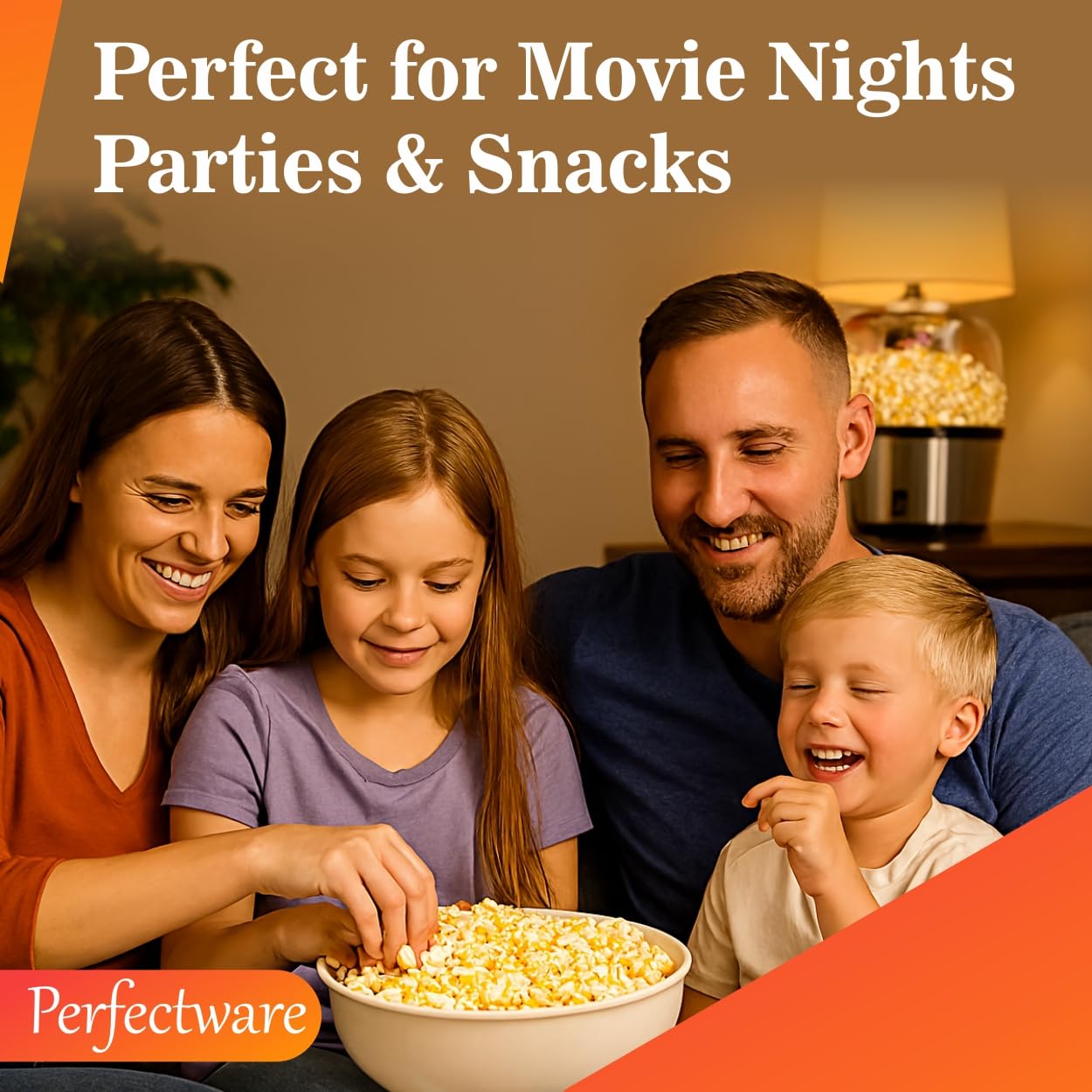 Perfectware popcorn served in bowl at concession stand for crowd-pleasing benefit