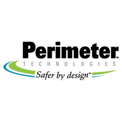Perimeter Technologies comparación de tamaño junto a un collar, encaje preciso