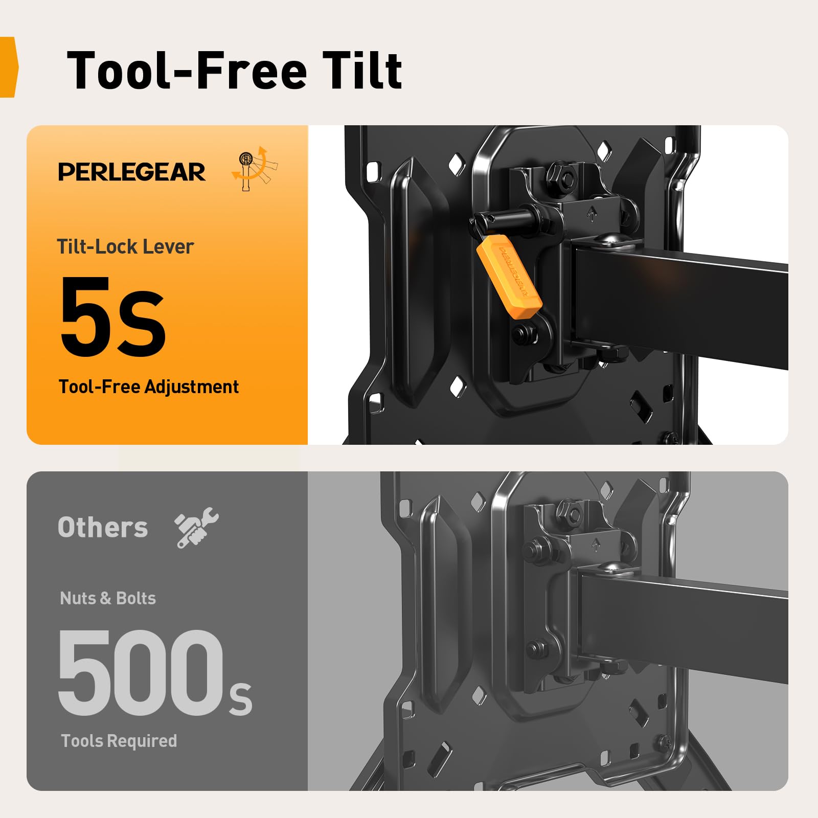 Perlegear caja con plantilla, herrajes y manual para una instalación ordenada