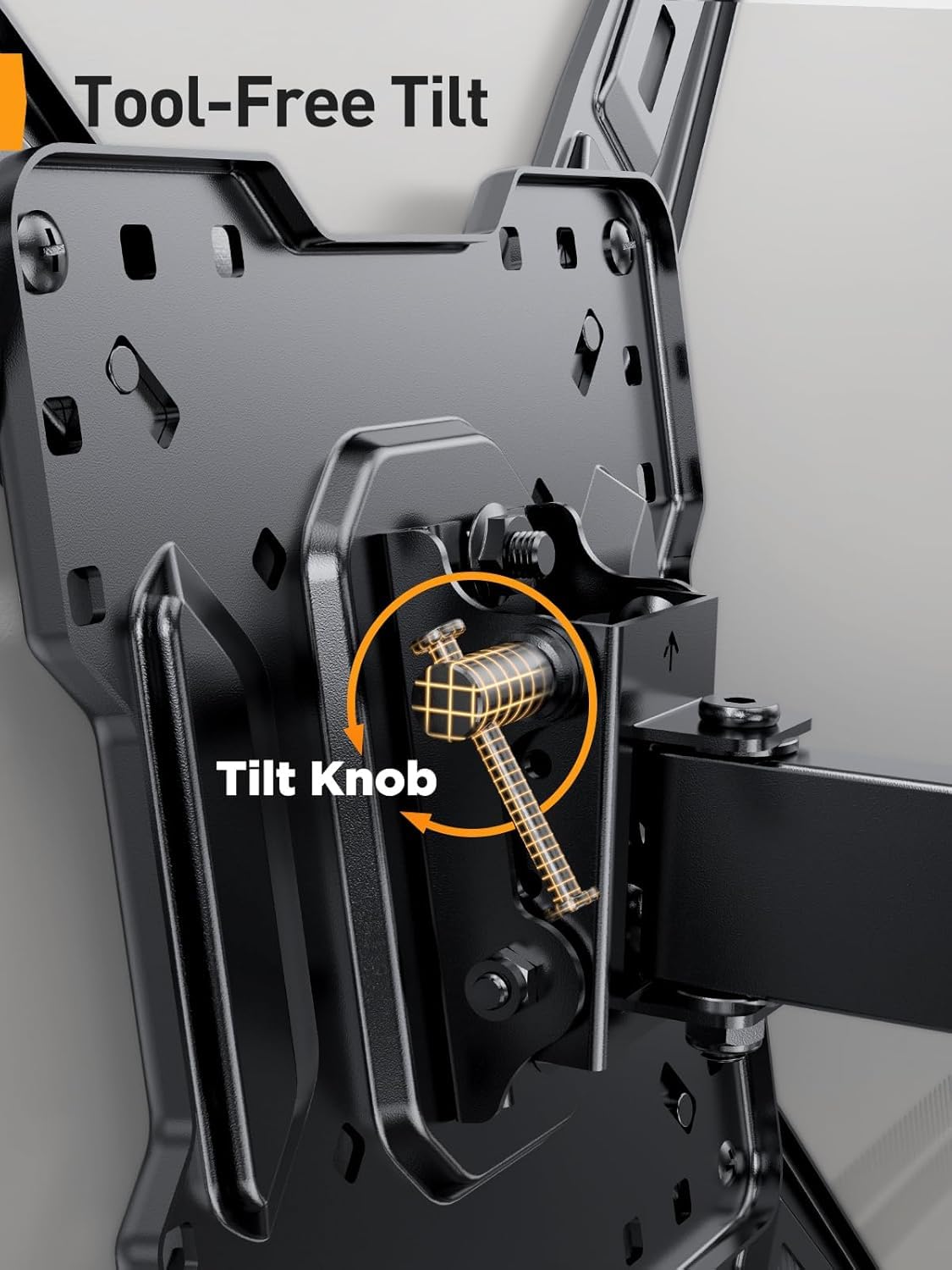 Perlegear soporte extendido al máximo acercando el televisor al espectador