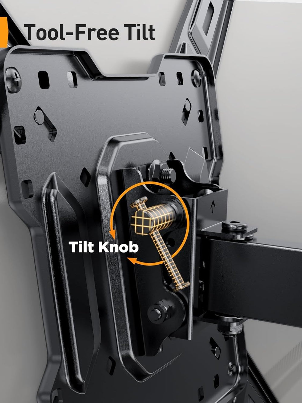 Perlegear soporte extendido al máximo acercando el televisor al espectador