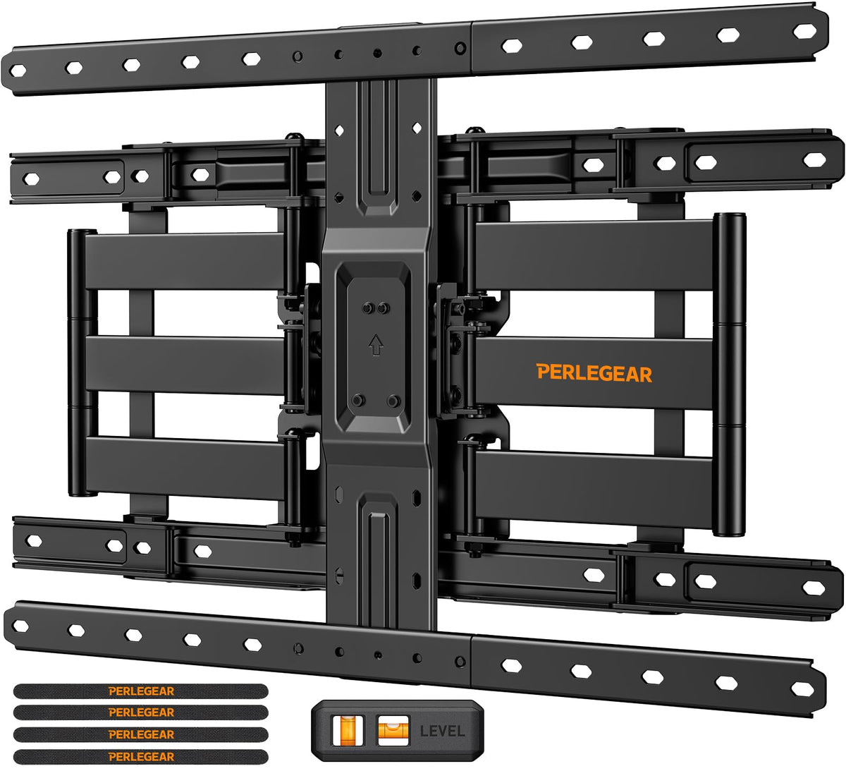 Perlegear vista frontal del soporte mostrando montaje y apariencia estética