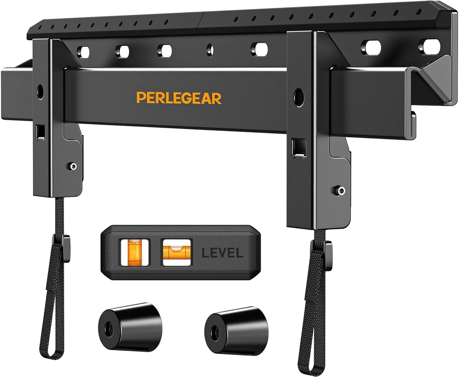 Perlegear televisor montado en sala para un acabado limpio y ordenado