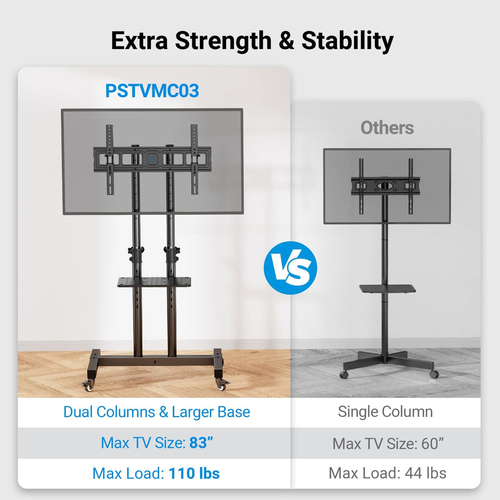 PERLESMITH base trasera empotrada para posicionar el soporte detrás de muebles