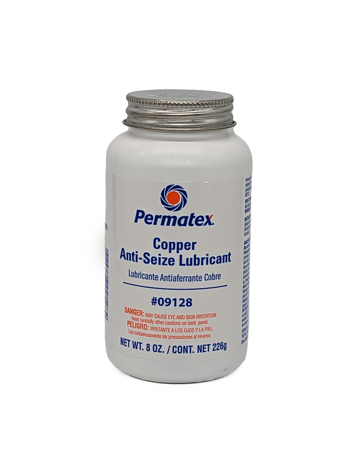 Permatex envase frontal mostrando etiqueta y tamaño, protección térmica