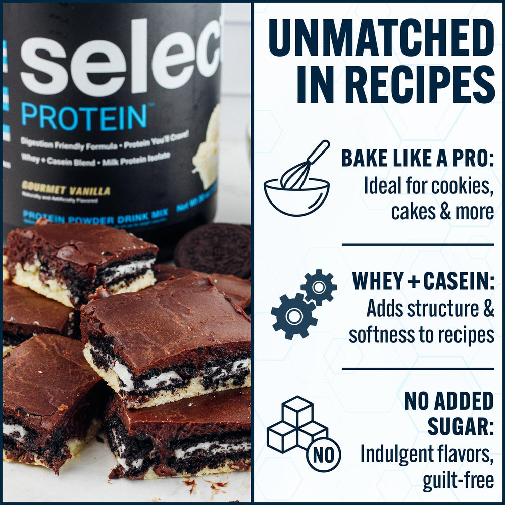 Batidora mezclando PEScience Select Protein con agua para un batido sin grumos y listo al instante