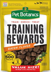Pet Botanics bolsa frontal bacon mostrando volumen y diseño atractivo