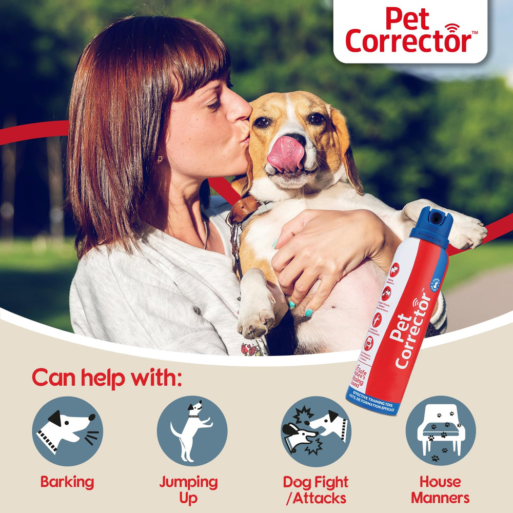 Pet Corrector primer plano de la boquilla que ilustra uso seguro