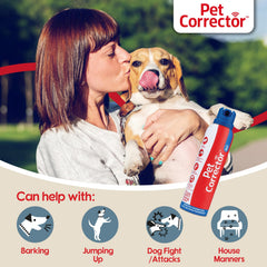 Pet Corrector primer plano de la boquilla que ilustra uso seguro