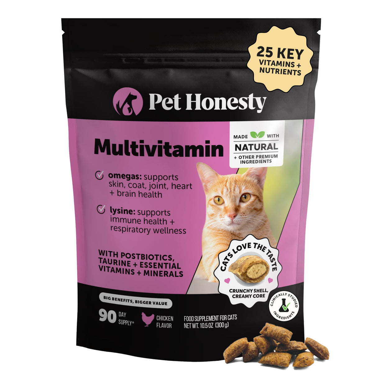 Pet Honesty empaque frontal mostrando beneficio diario