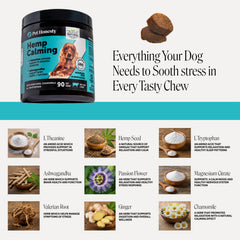 Perro aceptando Pet Honesty calm chews, marca y beneficio de aceptación fácil