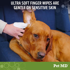 Pet MD comparación de tamaño con mano destacando control y alcance