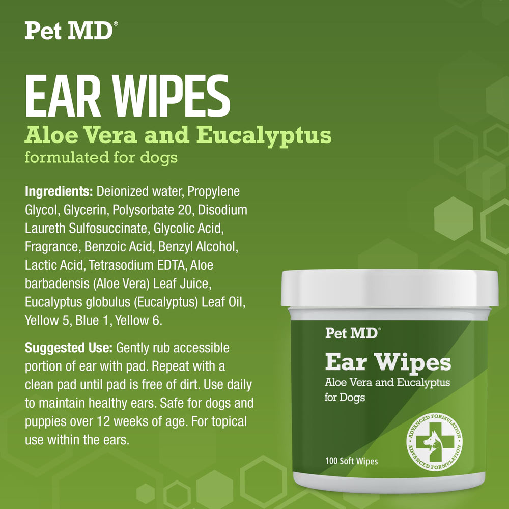 Pet MD etiqueta con instrucciones y lista de ingredientes para uso seguro y claro