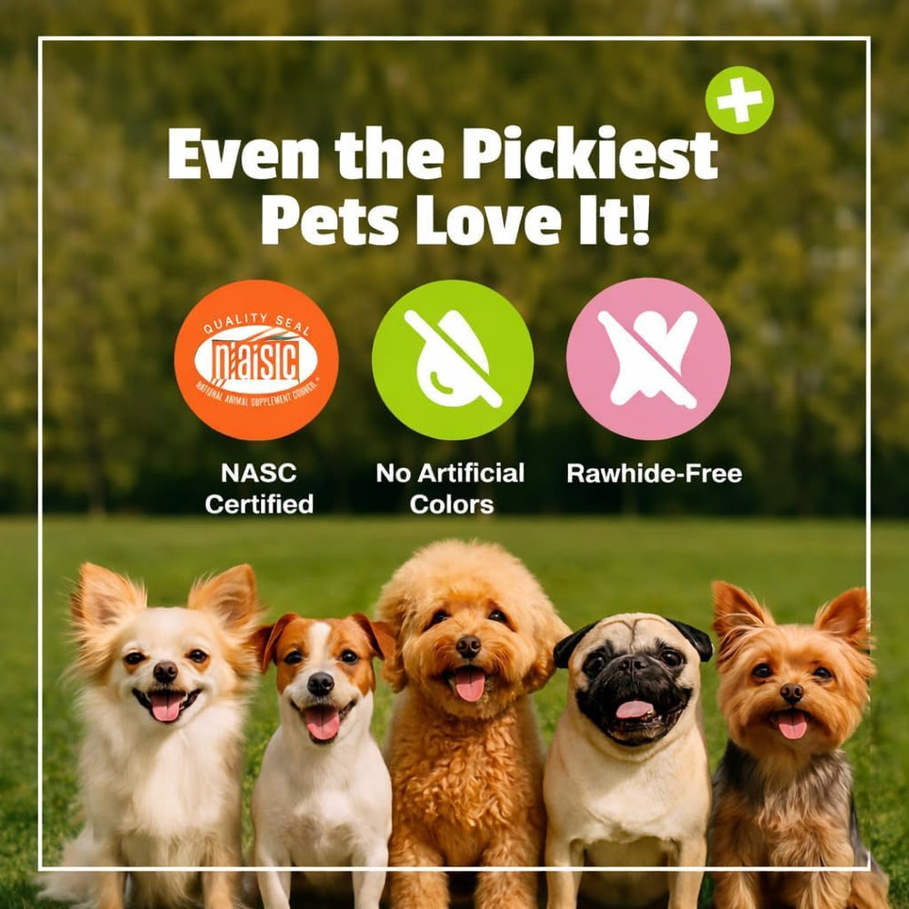 Pet Naturals sello NASC Quality en empaque, garantía de pruebas y pureza