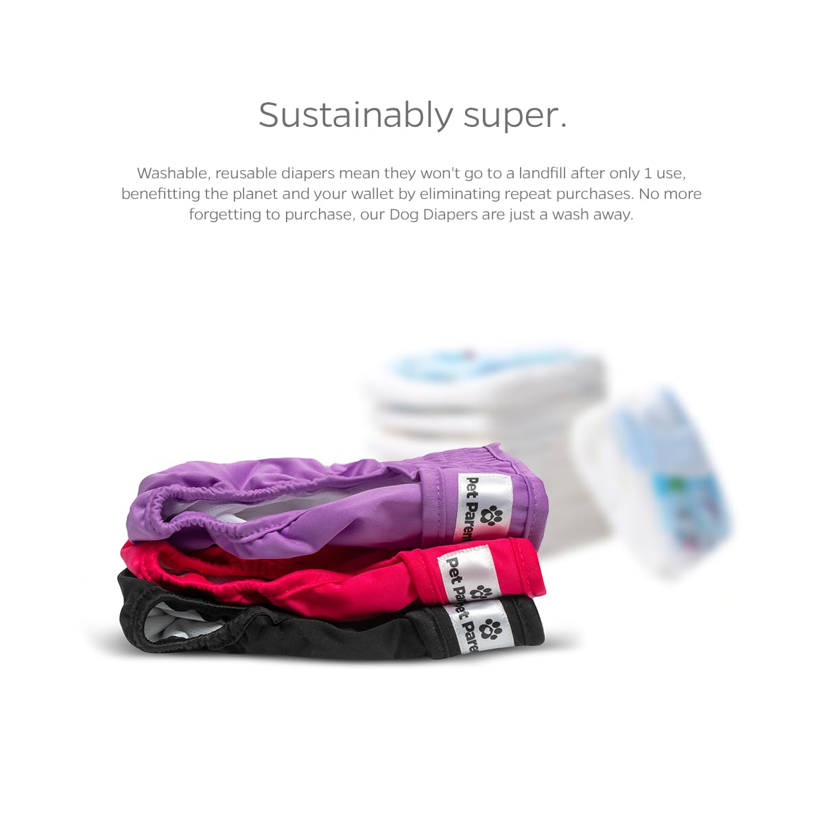 Pet Parents comparación de talla mediana junto a un objeto para visualizar escala real
