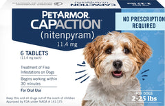 PetArmor CAPACTION empaque frontal mostrando dosis y uso rápido