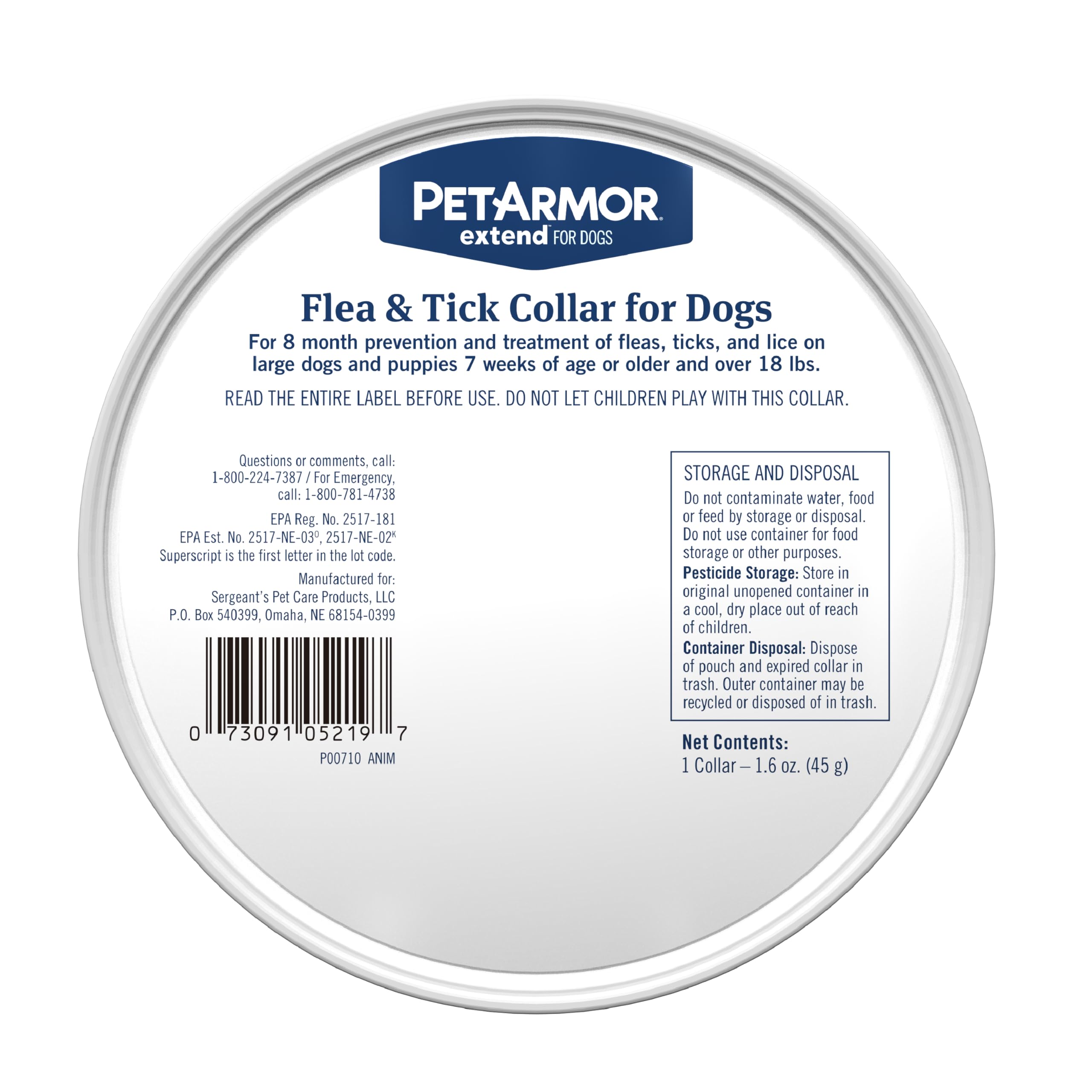 Perro al aire libre con PetArmor Extend en escenario de patio, protección activa