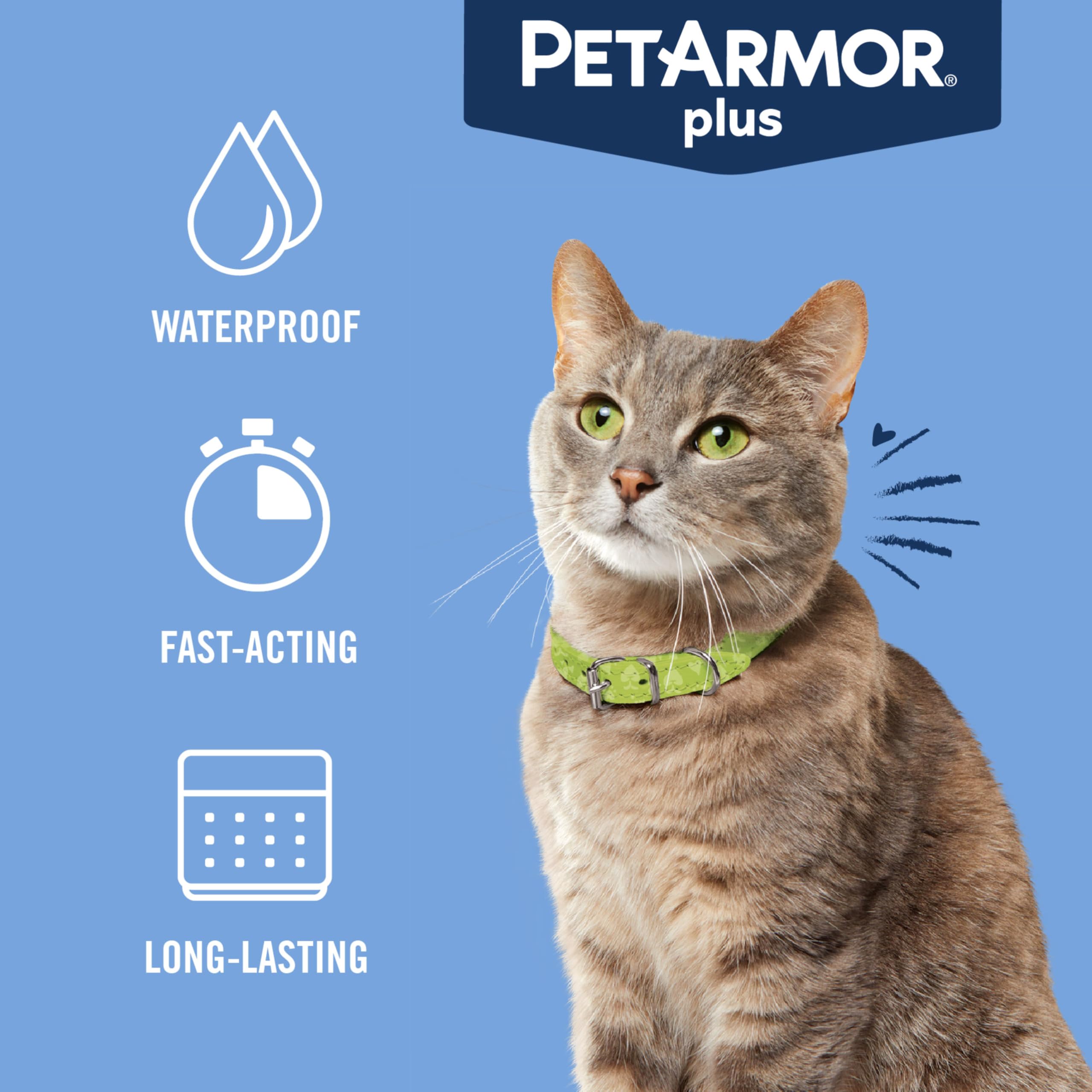 Comparación de tamaño del tubo PetArmor Plus para entender dosis mensuales