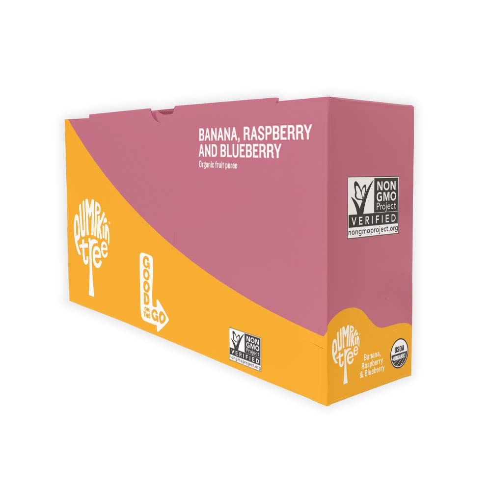 Peter Rabbit Organics bolsita en cochecito durante paseo, snack portable y limpio