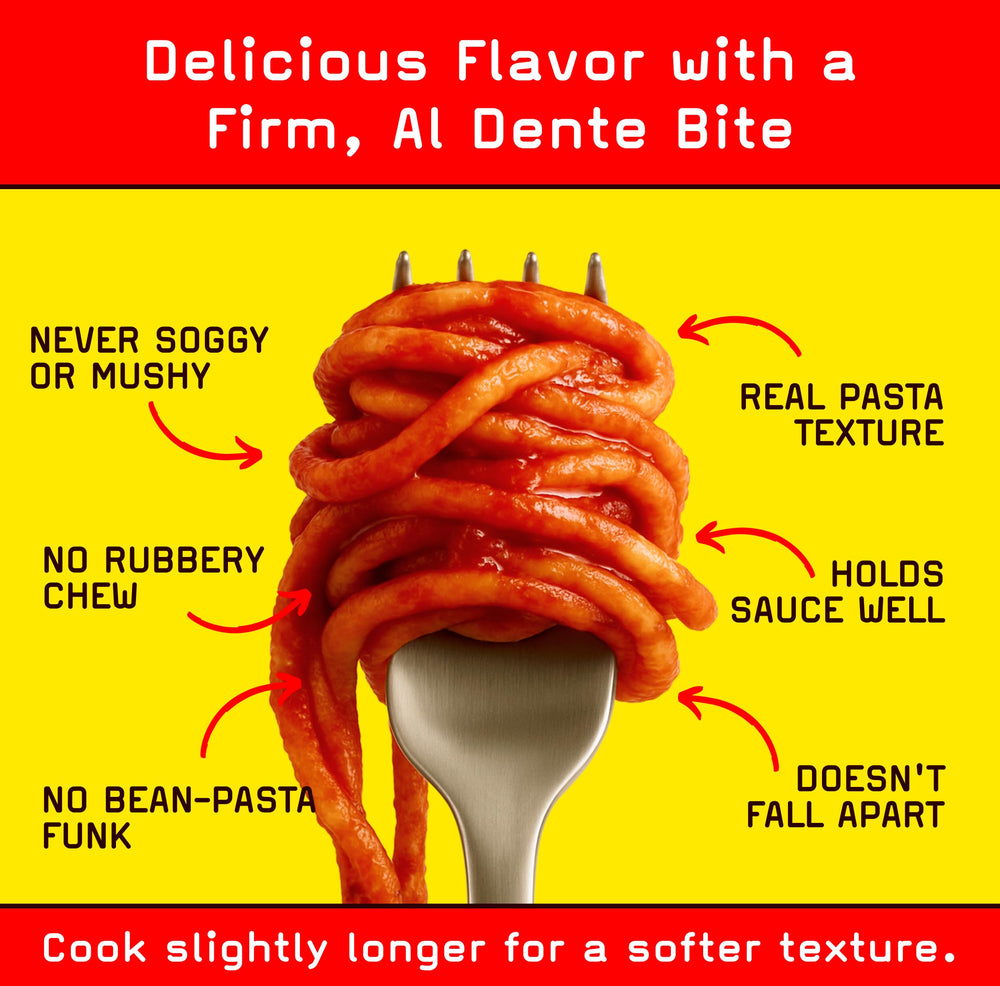 Pete's Pasta etiqueta nutricional mostrando 0 g carbohidratos netos