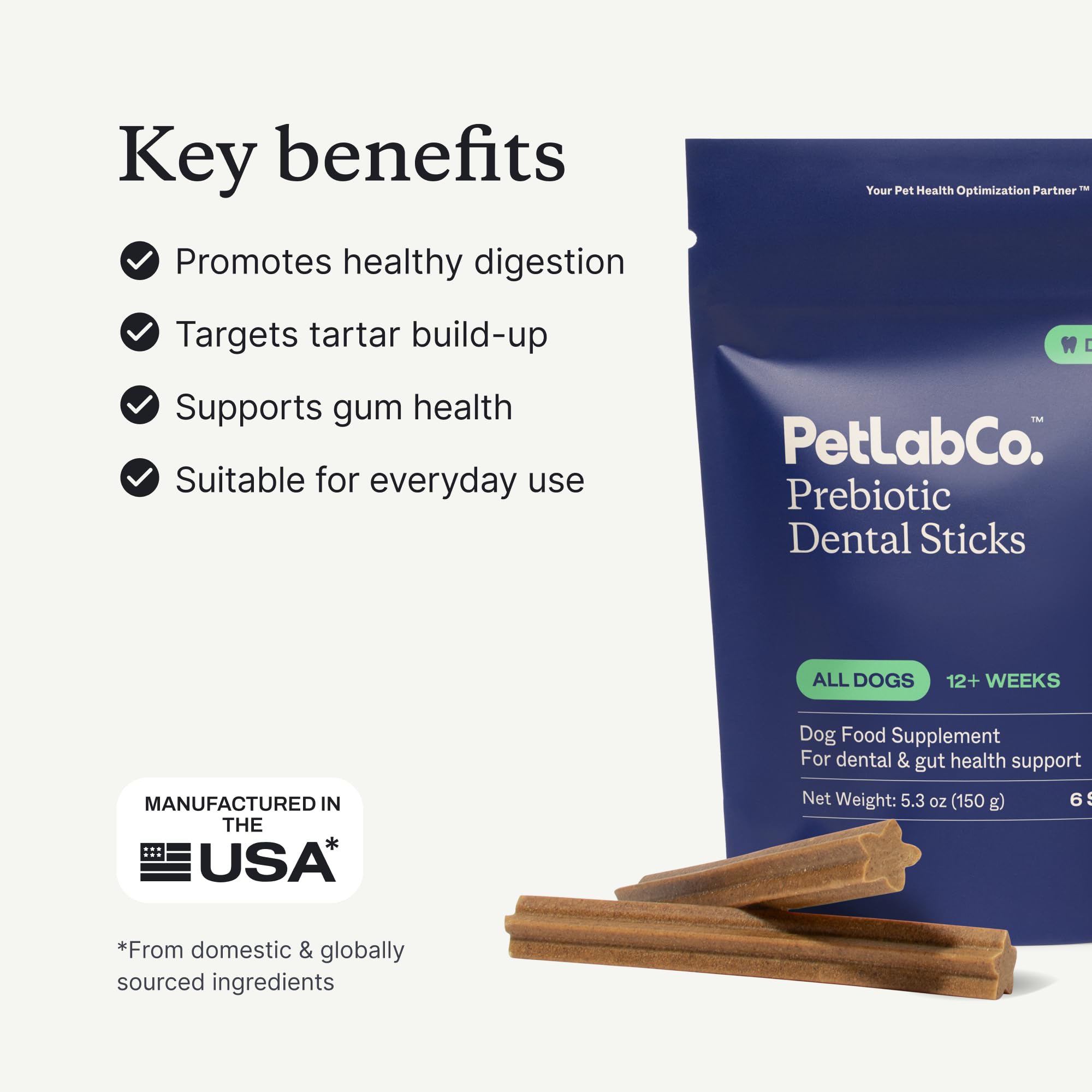 PetLab Co. barrita en mano para ver forma y facilidad de administración