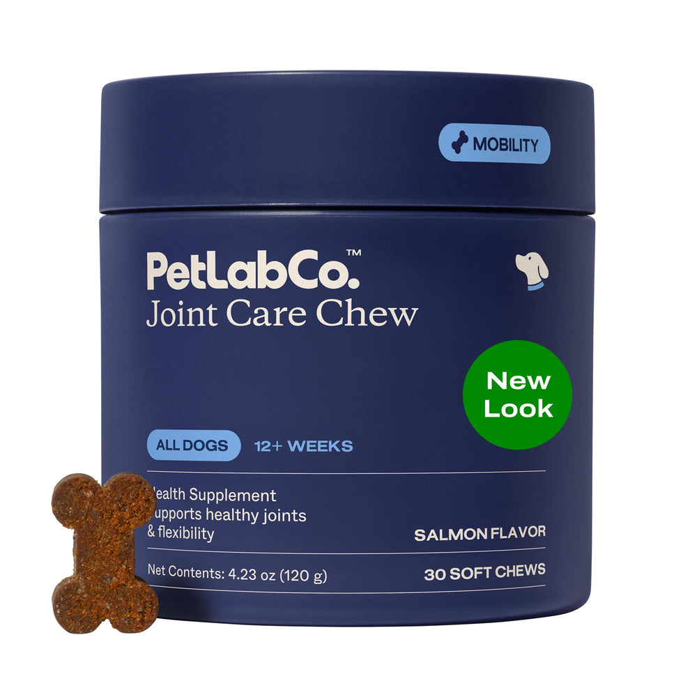 PetLab Co. vista frontal del envase mostrando el diseño y beneficios
