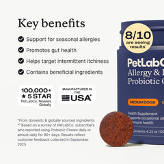 PetLab Co. detalle de textura del masticable que destaca suavidad y palatabilidad