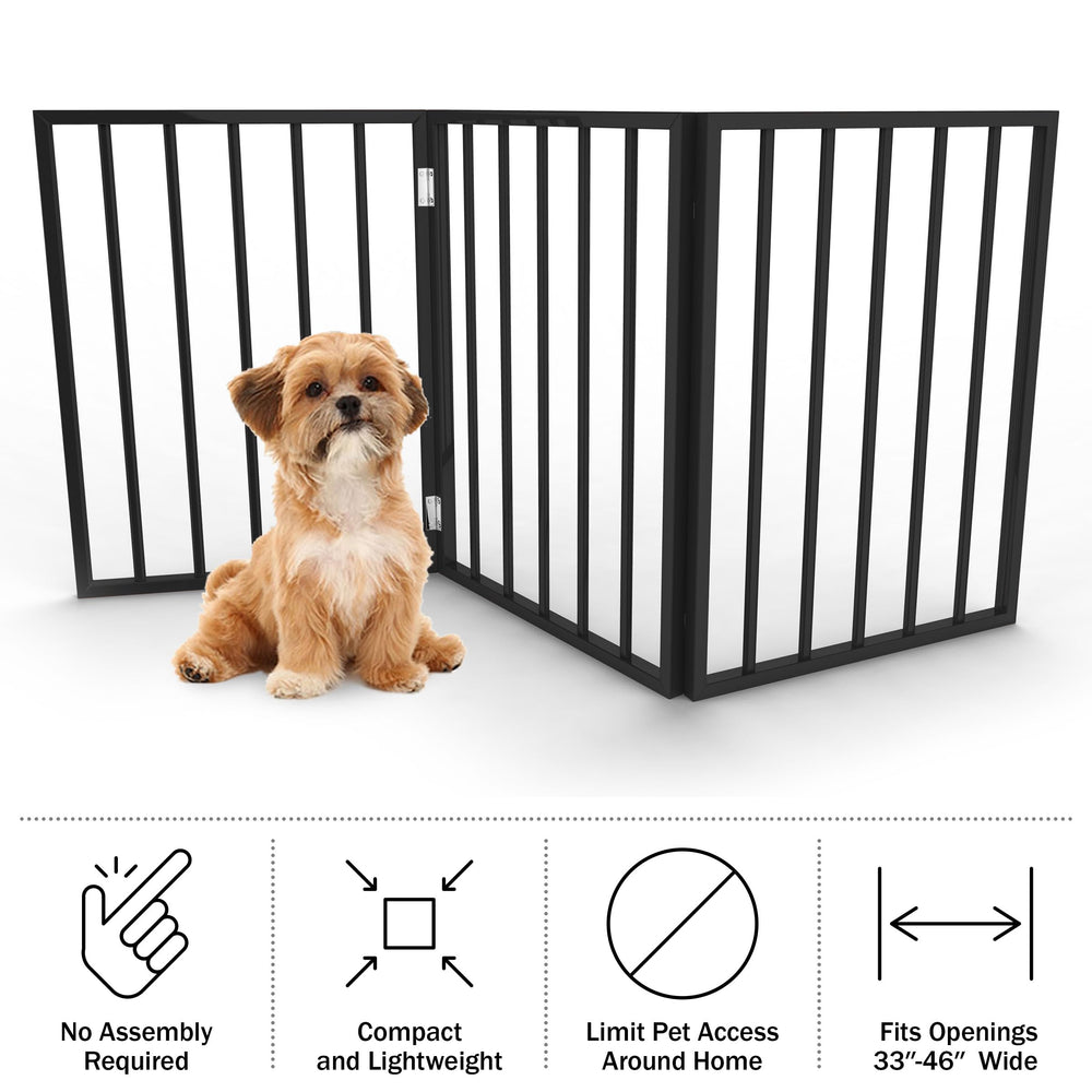 PETMAKER detalle acordeón en madera que ofrece plegado fácil y estabilidad