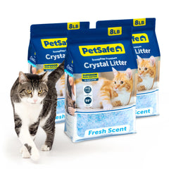 PetSafe frente del paquete 8 lb mostrando empaque y beneficio duración